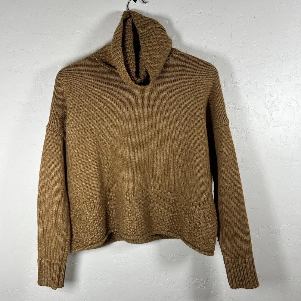 Madewell Heather Merino Wool Blend Women's Sadler Turtleneck Sweater Sz XS